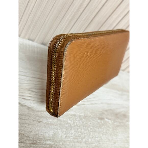 PRADA Saffiano Leather Zip Around Long Wallet in Brown - Picture 11 of 16